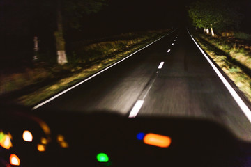 Fast night driving