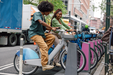 Rental bike station